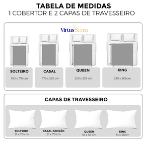 Conjunto de Cama Acolchoado  Abraço Aconchegante